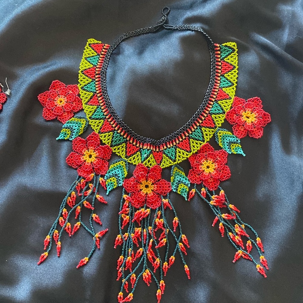 Handmade Necklace with earrings